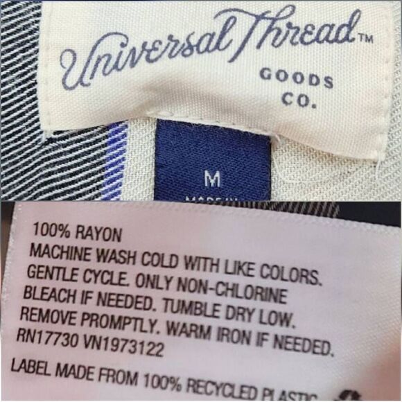 ☔️🩵Universal Thread Buffalo Plaid Long Sleeve Top Medium - Picture 12 of 12